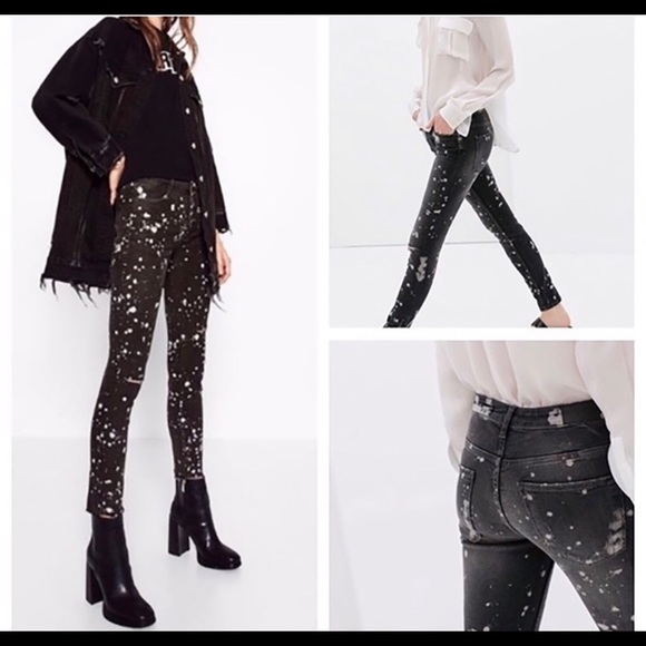 Zara splatter skinny jeans - Picture 2 of 7